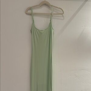 SKIMS mint Green Spaghetti Strap maxi Dress